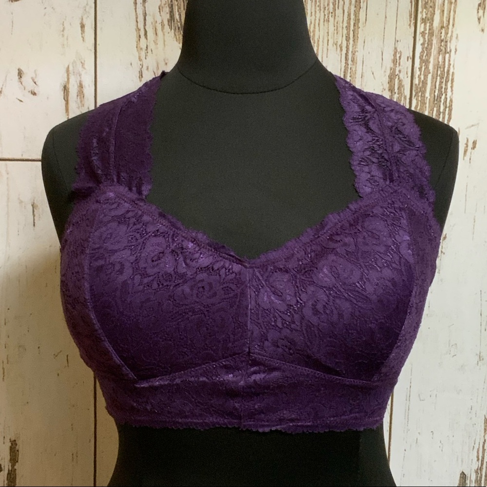 NEW!! Zenana Outfitters Lace Racerback Bralette